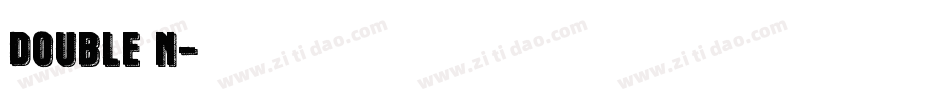 Double N字体转换